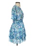 Zara Paisley Blue Cocktail Dress Size S - photo 4