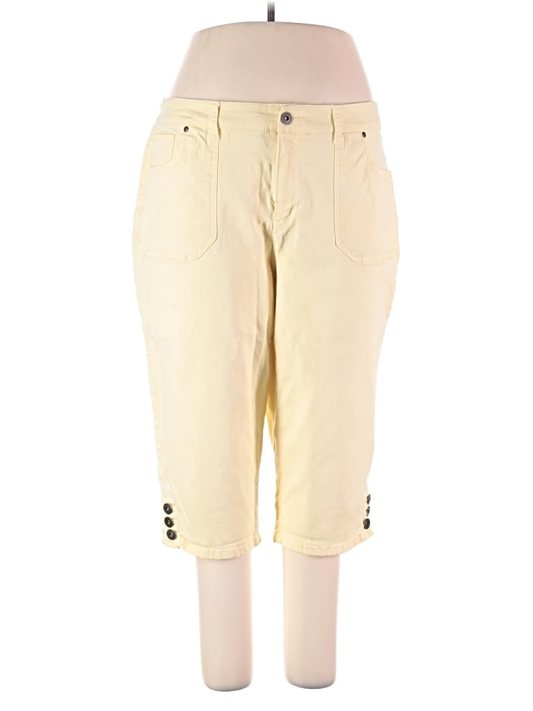 Pre-owned Cj Banks Casual Pants In Yellow
