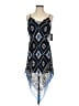 Vince Camuto 100% Polyester Graphic Blue Cocktail Dress Size XS (petite) - photo 1