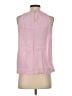 Lands' End 100% Linen Pink Sleeveless Blouse Size XS - photo 2