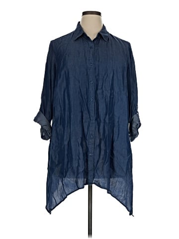 Zac & Rachel 3/4 Sleeve Button-Down Shirt (view 1)