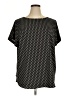 Ava & Viv Polka Dots Black Short Sleeve Blouse Size 1X - photo 1