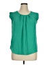 Meraki 100% Polyester Green Sleeveless Blouse Size XL - photo 1