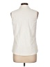 J. McLaughlin Ivory Sleeveless Button-Down Shirt Size L - photo 2