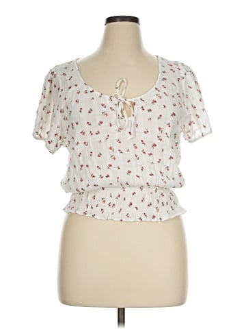 American Eagle Outfitters Short Sleeve Blouse (view 1)