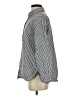 Cherish Stripes Silver Long Sleeve Blouse Size XS - photo 5