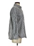 Cherish Stripes Silver Long Sleeve Blouse Size XS - photo 4