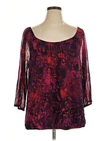 INC International Concepts 3/4 Sleeve Blouse (view 1)