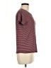 Pull&Bear Stripes Burgundy Short Sleeve T-Shirt Size M - photo 4