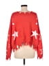 Fab'rik Stars Red Pullover Sweater Size Med - Lg - photo 2