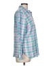 Talbots Plaid Teal Long Sleeve Button-Down Shirt Size L - photo 4