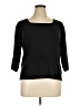 DressBarn Black 3/4 Sleeve Top Size 14 - photo 1