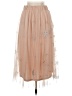 GB 100% Polyester Stars Tan Formal Skirt Size S - photo 2