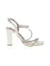 Top Moda Silver Sandals Size 6 1/2 - photo 1