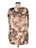 Jennifer Lopez 100% Polyester Tie-dye Brown Sleeveless Blouse Size M - photo 2