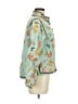 Sundance 100% Cotton Floral Teal Jacket Size M - photo 4