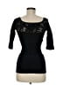 Bebe Floral Black 3/4 Sleeve Top Size Med - Lg - photo 2