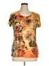 Appropriate Behavior 100% Polyester Orange Short Sleeve Top Size 16 - photo 1