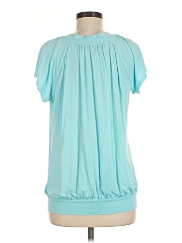 JM Collection Short Sleeve Blouse (view 2)