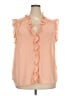 ELOQUII 100% Polyester Orange Sleeveless Blouse Size 22 Plus - photo 1