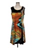 Bali Graphic Orange Casual Dress Size S - photo 1
