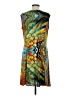 Bali Graphic Orange Casual Dress Size S - photo 2
