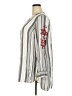 Pixley 100% Rayon Stripes Silver 3/4 Sleeve Blouse Size 2X - photo 5