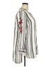 Pixley 100% Rayon Stripes Silver 3/4 Sleeve Blouse Size 2X - photo 4