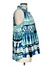 Dana Buchman 100% Polyester Blue Sleeveless T-Shirt Size L - photo 4