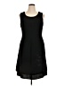 Talbots Solid Black Casual Dress Size 14 - photo 1