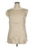 Eileen Fisher 100% Silk Ivory Sleeveless Blouse Size XL - photo 1
