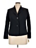 Talbots 100% Polyester Black Blazer Size 14 Petite - photo 1