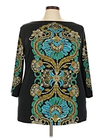 JM Collection 3/4 Sleeve Blouse (view 1)