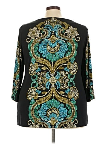 JM Collection 3/4 Sleeve Blouse (view 2)