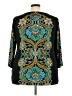 JM Collection Teal 3/4 Sleeve Blouse Size 3X - photo 2