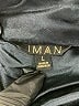 IMAN 100% Polyester Solid Black Coat Size L - photo 6