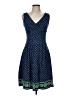Lands' End Polka Dots Blue Casual Dress Size 6 - 8 - photo 1