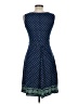 Lands' End Polka Dots Blue Casual Dress Size 6 - 8 - photo 2