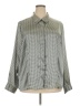 Kathie Lee 100% Polyester Houndstooth Gray Long Sleeve Blouse Size 22 - 24 - photo 1