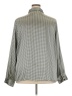 Kathie Lee 100% Polyester Houndstooth Gray Long Sleeve Blouse Size 22 - 24 - photo 2