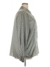 Kathie Lee 100% Polyester Houndstooth Gray Long Sleeve Blouse Size 22 - 24 - photo 4
