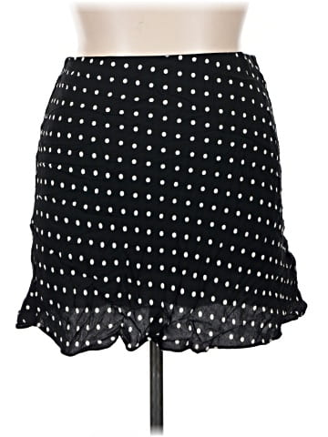 Madewell Mini Slip Skirt in Polka Dot (view 1)