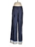 MNG 100% Polyester Stripes Blue Casual Pants Size M - photo 1