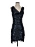 Max Studio 100% Nylon Stars Black Cocktail Dress Size S - photo 1