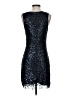 Max Studio 100% Nylon Stars Black Cocktail Dress Size S - photo 2