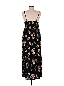 black floral dress old navy Square-Neck Linen-Blend Mini square neck short puffy sleeves shirred tiered skirt relaxed fit hits at thigh hits above kneemodels are approx Old Navy Blue Floral Dress