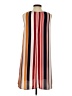 Halogen 100% Polyester Stripes Multi Color Orange Casual Dress Size M (petite) - photo 2