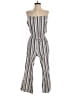 Tacera Stripes Gray Jumpsuit Size S - photo 1