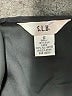 S.L.B. 100% Silk Solid Black Silk Skirt Size 12 - photo 4