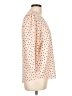 Adrianna Papell Polka Dots Tan 3/4 Sleeve Top Size L - photo 4